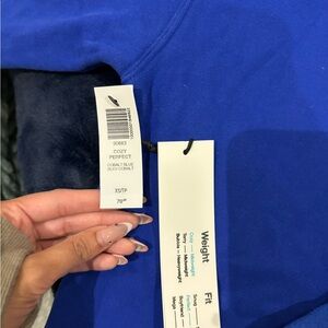 TNA Cozy Perfect Crew Neck Sweater - Cobalt Blue size XS